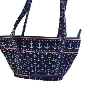 Nicole's Boutique NWT Anchor Nautical Quilted Cotton Tote Bag